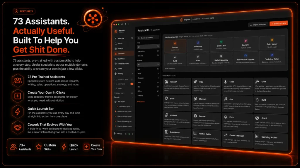 AI Income Engine 73 built in AI assistants for marketing and content tasks